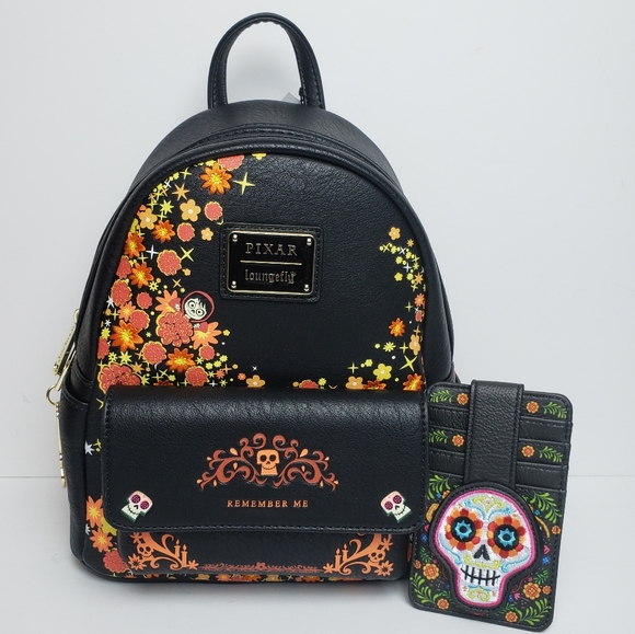 Loungefly Disney Coco Mini Backpack & Cardholder - Picture 2 of 16